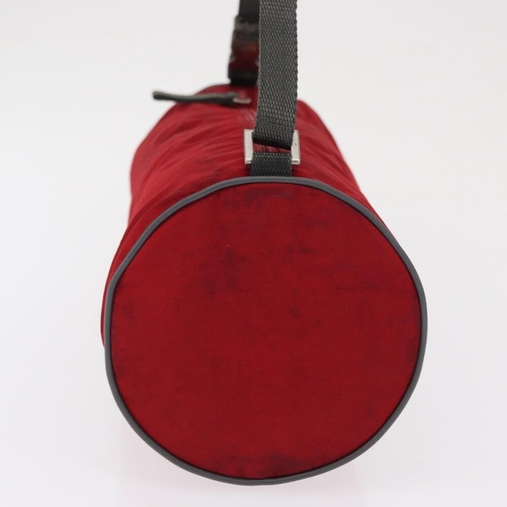 Authentic PRADA Sports Shoulder Bag Nylon Red Silver - Picture 10 of 16